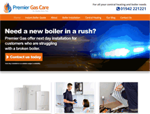 Tablet Screenshot of premiergas.com